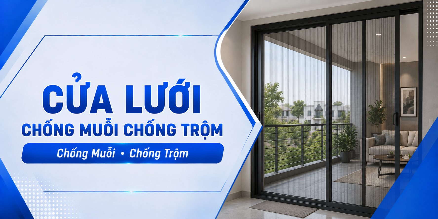 Cửa Lưới Chống Muỗi Chống Trộm
